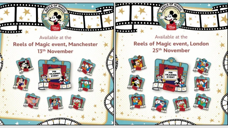 Reels of Magic event merchandise available in Manchester on 13th November and London on 25th November.