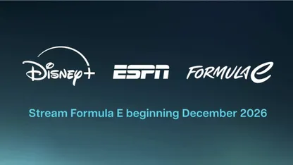 Disney+, ESPN and Formula E logos with text: “Stream Formula E beginning December 2026.”