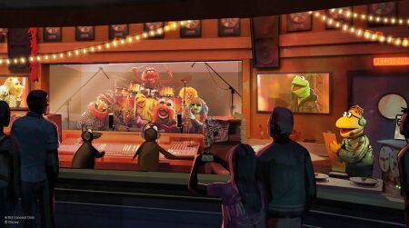 The Electric Mayhem Muppets Are Coming To Rock 'n Roller Coaster in 2026: A Look At The New Ride Theming