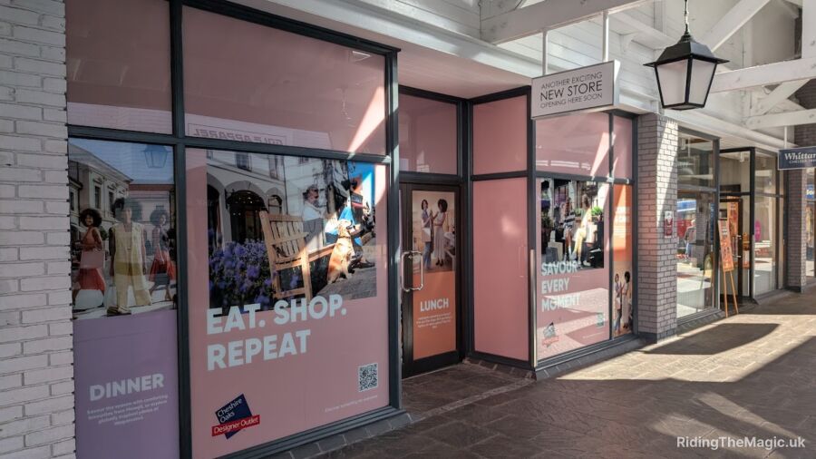 A storefront with a sign that says 