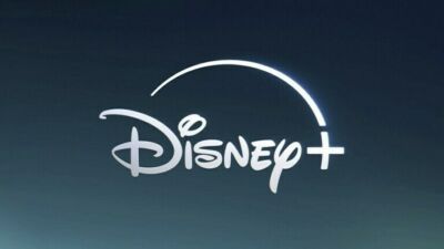 Disney+ logo on a blue background